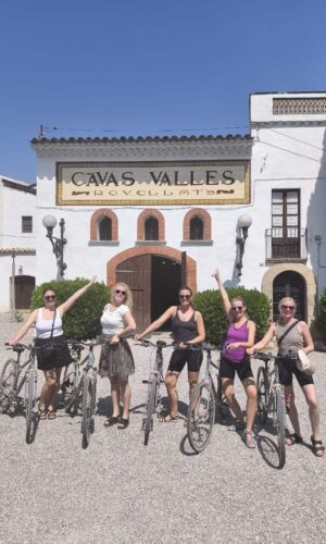 visit and tasting with bicycles